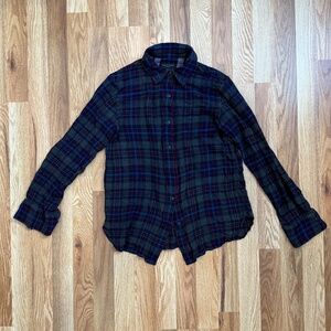 rag & bone // long sleeve plaid button up // small